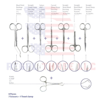Offre Spéciale : Kit de 14 Instruments Chirurgicaux Vétérinaires Regal Three LLC avec Étui, Comprend des Pinces Mathieu et Manche de Scalpel en Acier, Certifié CE