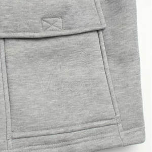 Pantalones Cortos Deportivos Personalizados para Hombre, de Algodón y Felpa, Diseño Sólido, Estampado Digital, Cintura Elástica Media, Casuales, Transpirables, Servicio OEM - Product Image 6