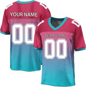 Custom Vintage American Football Streetwear Jersey Short Set Crop Oversized Breathable Quick Dry 100% <b>Polyester</b> <b>T</b>-<b>Shirts</b> Plus - Product Image 2