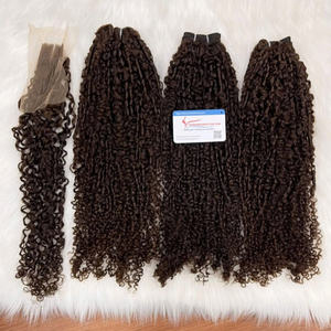 Extensiones de Cabello Humano Vietnamita Rizado Pixie Premium, Cabello Virgen Remy de Doble Trama - Product Image 2