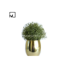 แจกันบนโต๊ะโลหะดีไซน์เป็นธีมแวววาวกระถางต้นไม้สำหรับตกแต่งบ้านห้องนั่งเล่นโรงแรมสำนักงานสำหรับตกแต่งงานแต่งงาน - Product Image 1