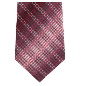 Van Heusen Men's Garcia Classic Ombre Striped <b>Tie</b> Red Regular Size Printed Silk and <b>Polyester</b> Material - Product Image 2