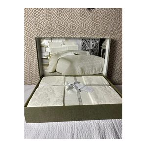 Copripiumino doppio Set l Jacquard Pattern l tessuto satinato l Deluxe l NevDel02