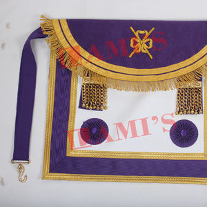 Tablier de Regalia de francs-maçons de qualité professionnelle Tablier maçonnique d'uniforme de cérémonie de conception personnalisée à vendre - Product Image 3