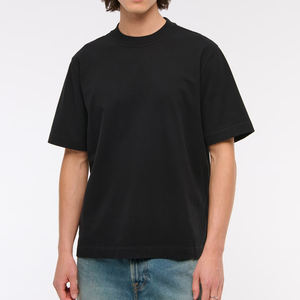 เสื้อยืดโอเวอร์ไซส์ผ้าฝ้ายหนานุ่มพรีเมียมสำหรับผู้ชาย สกรีนโลโก้ได้ สไตล์สตรีทแวร์ คอกลม เสื้อยืดเปล่าสไตล์วินเทจ ยูนิเซ็กส์ - Product Image 2