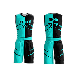 Maillot de basket-ball américain respirant de haute qualité avec logo personnalisé dans un ensemble - Product Image 1