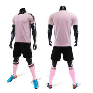 เสื้อฟุตบอลผ้าโพลีเอสเตอร์แบบเรียบสำหรับ100% เสื้อฟุตบอลพิมพ์โลโก้ตามสั่ง - Product Image 4