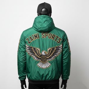 125 GSM เสื้อแจ็กเก็ตกันลมไนล่อนสำหรับผู้ชายสีเขียวหลากสีปักลายได้ตามต้องการแจ็คเก็ตกันลมสำหรับผู้ชาย - Product Image 5