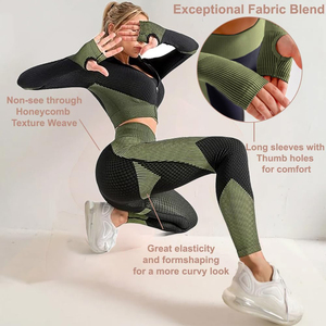 Nouvelle Collection : Ensembles de Yoga Femme à Séchage Rapide – Leggings Taille Haute et Soutien-Gorge de Sport – Vente Flash - Product Image 5