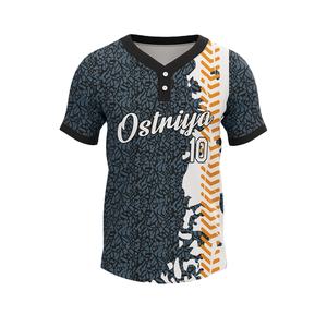 Nueva Camiseta de Béisbol Personalizada de Moda, Transpirable, con Dos Botones, Ropa de Softbol Estampada en Venta - Product Image 1