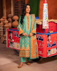 ชุดเดรสใส่เล่นปากีสถานสำหรับผู้หญิงอินเดียเดรสสนามหญ้า2024 Salwar Kameez มาใหม่ล่าสุด2049 - Product Image 5