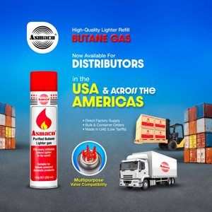 ASMACO <b>Butane</b> <b>Gas</b> for <b>Lighter</b> Refill, Manufacturer Direct Wholesale for Traders and Distributors - Product Image 2