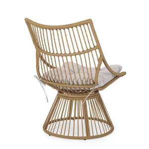 Chaise d'appoint en rotin de Style traditionnel léger tissé à la main mobilier de loisirs intérieur/extérieur pour hôtel chambre salon - Product Image 3