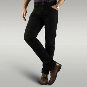 2025 nuevo diseño clásico a prueba de viento para hombres pantalones vaqueros de motocicleta carreras personalizado todoterreno forro protector de rodilla para montar informal - Product Image 3