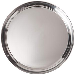 Assiette de service en acier inoxydable au design antique de forme ronde pour la maison et l'hôtel - Product Image 4