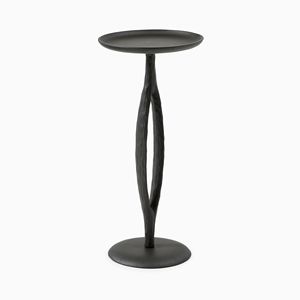 Elegante mesa auxiliar de aluminio negro, modelo de decoración de la habitación del hogar, mesa de ahorro de espacio hecha a mano, perfecta para apartamentos y fiestas - Product Image 2