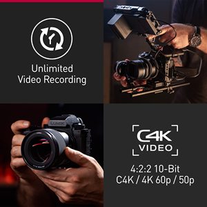 Cámara de Video sin Espejo de Fotograma Completo, Grabación 6K 4K 10-Bit, AF Híbrido para Apple ProRes RAW BRAW, 5 Ejes, Doble Estabilización, para Uso Profesional - Product Image 6