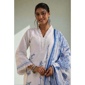 Ensemble Kurta, pantalon et dupatta pour femme Rooh Noor E Aasman - Product Image 3