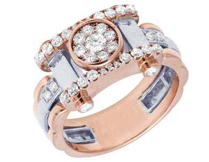 Custom Hip Hop S925 Sterling <b>Silver</b> With VVS Clarity Moissanite Round Diamond <b>Ring</b> For <b>Men</b> - Product Image 1