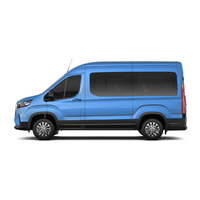 Boîte de vitesse automatique à pneu unique Saic Maxus V90 6MT 9 places Diesel VAN à traction arrière Sièges en cuir Intérieur foncé Euro VI ACC