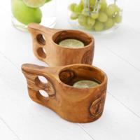 Tasse Kuksa en bois d'olivier faite à la main - Style nordique, écologique, en stock, pour café et thé, par ArtisRaw, fabriquée au TN