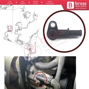 BHC656 pièce de raccordement de tuyau d'alternateur de refroidissement à eau, adaptateur de ligne de dérivation de bride de cou de générateur 94810646200 pour Cayenne Panamera - Product Image 5