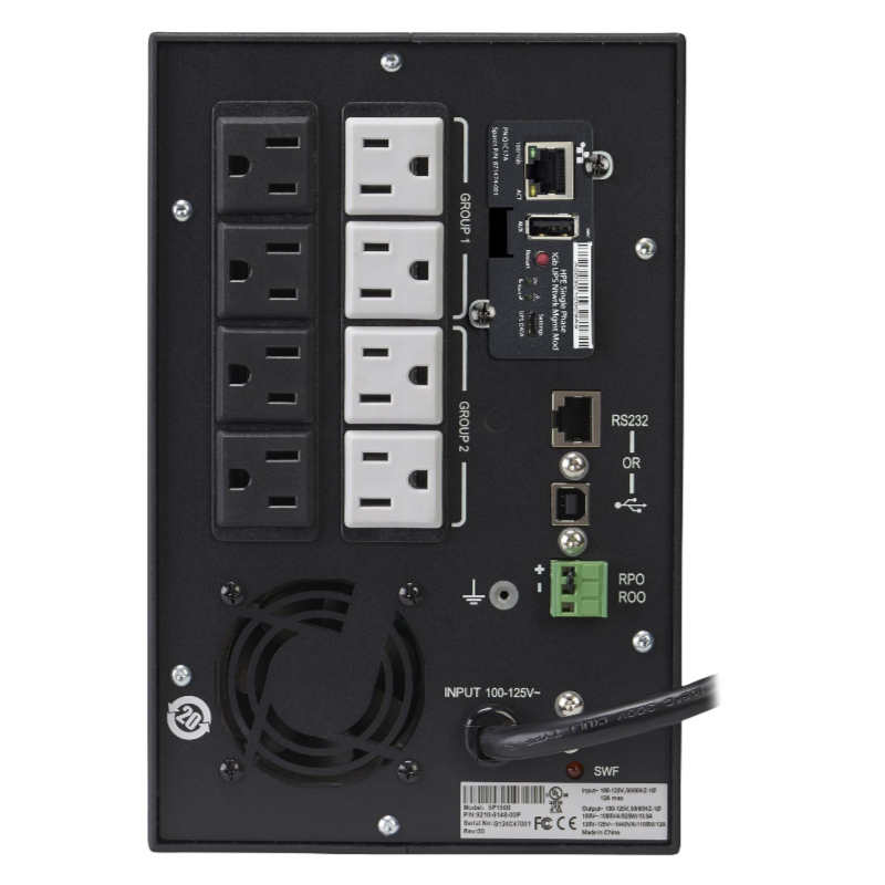 HPE T1500 G5 UPS 1050ワット 1500 VA T1500 G5 INTLタワー型UPS AC 