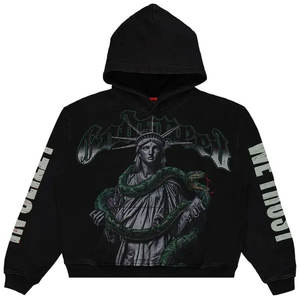 Personalizado Hombres DTG DTF Sublimación Rhinestone Sudaderas con capucha Streetwear Pullover Sudadera Moda OEM ODM Fabricante - Product Image 1