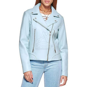 Venta al por mayor de moda de las mujeres chaqueta de cuero de la PU de las mujeres de moda chaqueta de cuero de alta calidad - Product Image 1