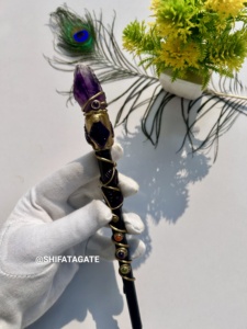 ไม้กายสิทธิ์คริสตมาสจากจุดอเมทิสต์ธรรมชาติ - Product Image 3