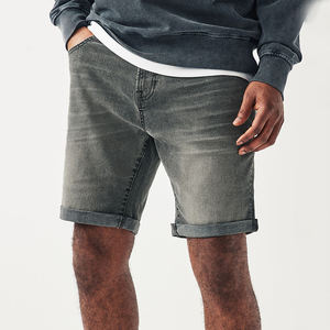 กางเกงขาสั้นผ้าเดนิมผ้าฝ้ายออกแบบได้ตามต้องการของผู้ชายสำหรับ2024เสื้อผ้าแนวสตรีทไซส์ XS สไตล์ลำลองตกแต่งแบบมีซิปป้องกันการยับง่าย - Product Image 1
