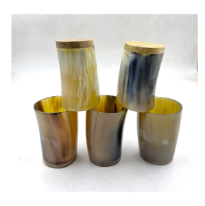 Verre à corne de buffle personnalisé poli naturel qualité véritable verre à corne whisky bière boire verre à vin vente - Product Image 3