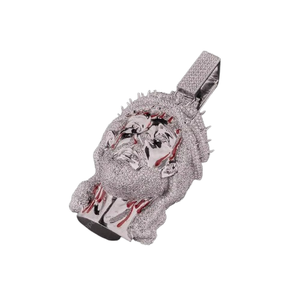 Colgante Unisex de Alta Calidad con Rostro de Jesús Chapado en Oro, Estilo Hip Hop, Plata de Ley 925, Moissanita de Corte Redondo de 2 Pulgadas, Certificado GRA - Product Image 1