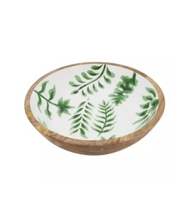 ถ้วยเสิร์ฟเคลือบจานผลไม้แห้ง,ถ้วยเสิร์ฟพร้อมชามสลัดทรงรีชามเสิร์ฟอาหารทำจากไม้อะคาเซียธรรมชาติ - Product Image 6