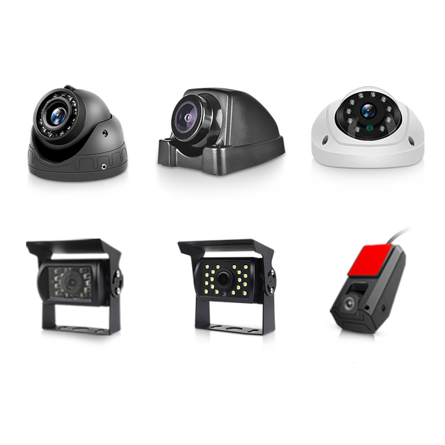 Bus Night Vision Rearview Camera for Vehicle Truck 4ch Ai Monitor Cctv Camera System Mirror Truck Back Vehicle School Bus