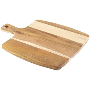 Tabla de cortar queso Rectangular de madera de Acacia Premium, accesorios de cocina de madera al por mayor para hoteles restaurantes Catering - Product Image 6