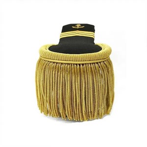 Top vente épaulettes broderie Patch uniforme accessoires Logo personnalisé Style plaine épaule épaulettes planche à bandoulière - Product Image 2