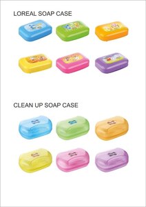 Jabonera Cuadrada de Plástico Resistente de Alta Calidad, Soporte de Pared, Caja de Baño de Plástico Virgen Colorida con Tapa Ventilada - Product Image 2