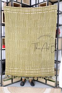 Manta Reversible Bohemia hecha a mano de algodón suave tejido de CA, manta para sofá cama, manta de viaje de lujo con estampado personalizado, novedad - Product Image 4