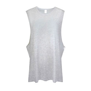 2024 hommes séchage rapide débardeur en gros bas prix respirant Spandex/coton tricoté sans manches course Singlet entraînement imprimé - Product Image 4