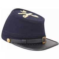 Caballería francesa Kepi gorra de forraje reproducción blanco dorado bordado todos los tamaños Bummers sombreros