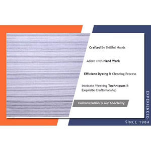 Produits les plus vendus Tapis plat en coton rayé Tapis de sol traditionnel à tisser pour décoration de chambre à coucher confortable Planchers de bureau - Product Image 5