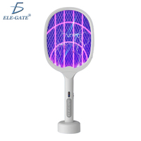 Raket Pembasmi Nyamuk Listrik Isi Ulang ELE-GATE HOG.10.P dengan Lampu LED Cahaya UV 360-400nm