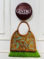 Sac à main en cuir sculpté pour outillage occidental fait à la main Sac fourre-tout pour femmes Style Cowgirl