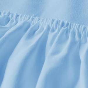 Drap-housse d'hôpital blanc de qualité supérieure mélange doux et durable 52% polyester, 48% coton léger pour les hôpitaux - Product Image 5