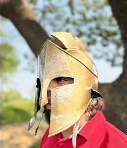 300 disfraz de guerrero espartano casco batalla disfraz Medieval Cosplay griego Sparta antiguo romano Corintio acero - Product Image 2