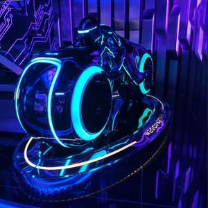 साइबरपंक भविष्य की रोशनी वाली बाइक फिगर नाइट क्लब केटीवी बार प्रवेश किया गया नीयन लाइट लाइट साइंस फिक्शन साइकिल मोटरसाइकिल मूर्तिकला - Product Image 2