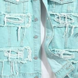 2025 vente en gros hommes hiver Denim veste coupe-vent épais polaire chaud hommes mode décontracté col de fourrure veste Style de détresse - Product Image 4