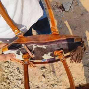 Nouveau véritable fait à la main usiné aztèque en cuir sacs fourre-tout femmes élégant sac à provisions élégant Style Vintage parfait accessoire sacs en cuir - Product Image 6