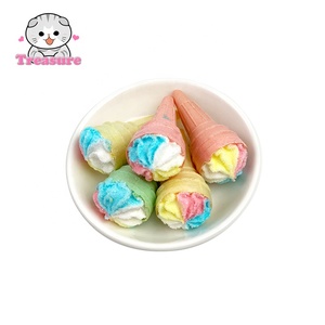 Adorables mini caramelos de goma en forma de cono de helado en multicolor vivo para bocadillos dulces - Product Image 3